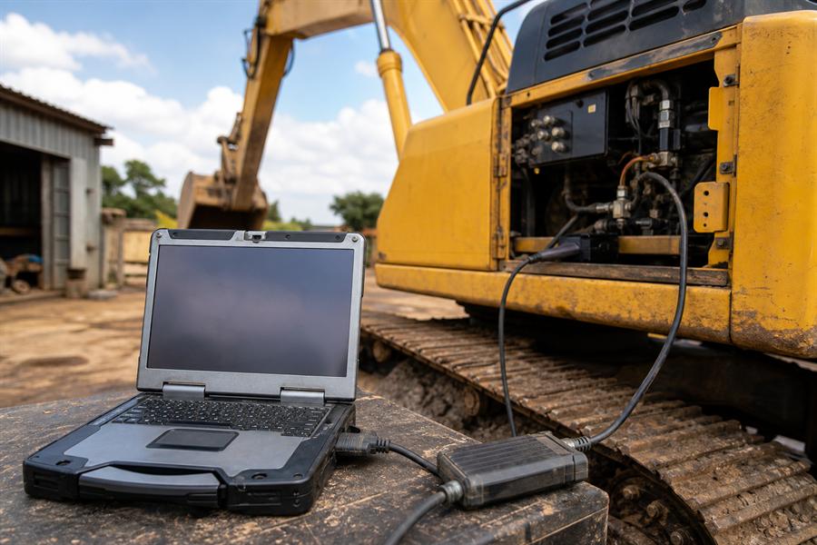 Diagnóstico computadorizado de máquina pesada